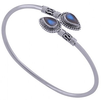 zilveren edelsteen ring hanger oorbellen 474